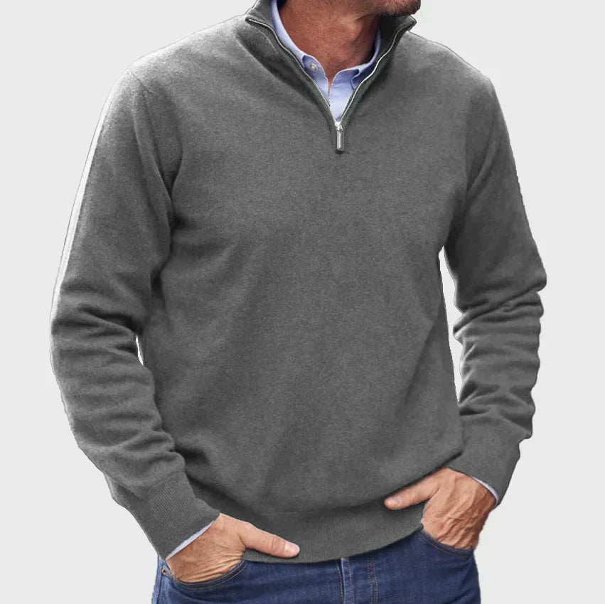 Maglione in Cashmere con Zip